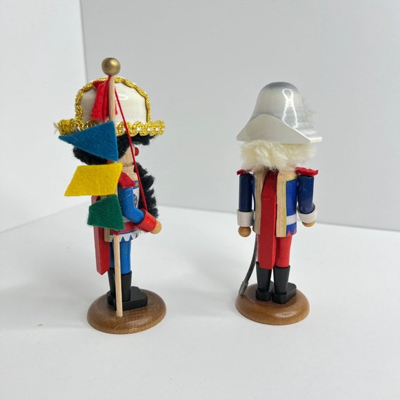 Pair of two 5" Miniature Steinbach Admiral & Graf Wooden Nutcrackers in Box - Picture 3 of 9